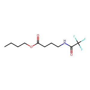 Butanoic acid, 4-[(trifluoroacetyl)amino]-, butyl ester structure