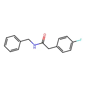 N-benzyl-2-(4-fluorophenyl)acetamide structure