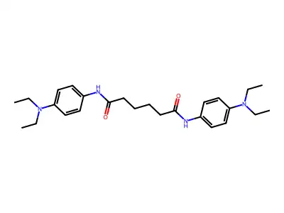 N,N'-bis[4-(diethylamino)phenyl]hexanediamide structure