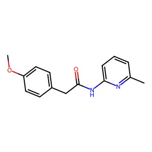 2-(4-methoxyphenyl)-N-(6-methylpyridin-2-yl)acetamide structure
