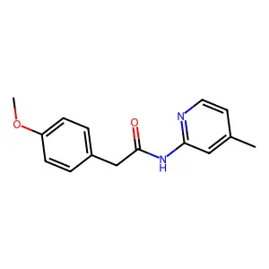 2-(4-methoxyphenyl)-N-(4-methylpyridin-2-yl)acetamide structure