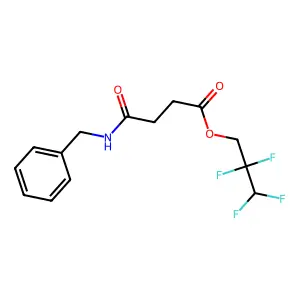2,2,3,3-Tetrafluoropropyl 4-(benzylamino)-4-oxobutanoate structure