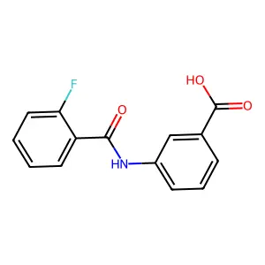 3-(2-Fluorobenzamido)benzoic acid structure