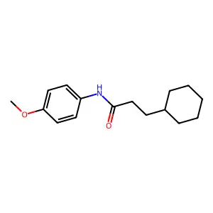 3-cyclohexyl-N-(4-methoxyphenyl)propanamide structure