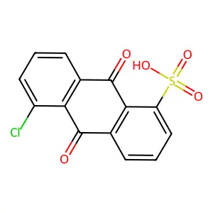 5-Chloro-9,10-dioxo-9,10-dihydroanthracene-1-sulfonic acid structure