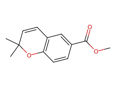 Methyl 2,2-dimethylchromene-6-carboxylate structure