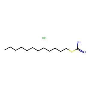 Carbamimidothioic acid, dodecyl ester, monohydrochloride structure