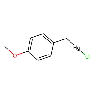 4-Methoxybenzyl mercuric chloride structure