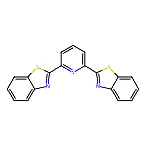 Benzothiazole, 2,2'-(2,6-pyridinediyl)bis- structure