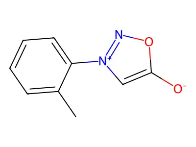 1,2,3-oxadiazolium, 5-hydroxy-3-(2-methylphenyl)-, inner salt structure