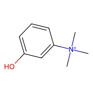 3-hydroxy-N,N,N-trimethylbenzenaminium structure