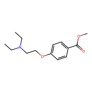 Benzoic acid, p-(2-(diethylamino)ethoxy)-, methyl ester structure