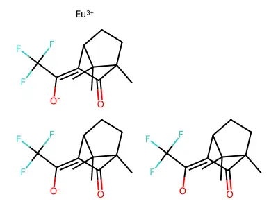 C36H42EuF9O6 structure