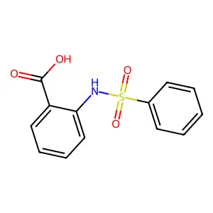Benzoic acid, 2-((phenylsulfonyl)amino)- structure