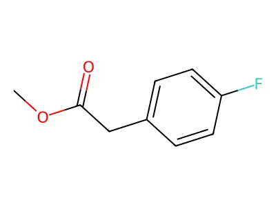 Methyl 2-(4-fluorophenyl)acetate structure