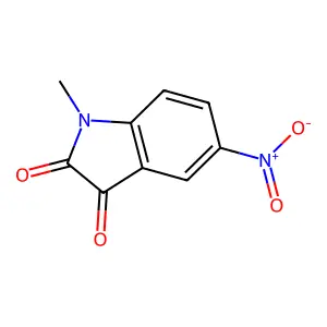 1-Methyl-5-nitroindoline-2,3-dione structure