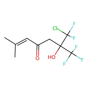 2-Hepten-4-one, 6-(chlorodifluoromethyl)-6-hydroxy-2-methyl-7,7,7-trifluoro- structure