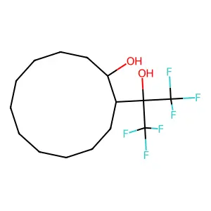 2-(1,1,1,3,3,3-Hexafluoro-2-hydroxypropan-2-yl)cyclododecan-1-ol structure