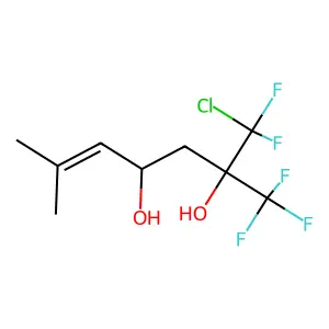 5-Heptene-2,4-diol, 1-chloro-1,1-difluoro-6-methyl-2-(trifluoromethyl)- structure
