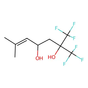 5-Heptene-2,4-diol, 6-methyl-1,1,1-trifluoro-2-(trifluoromethyl)- structure