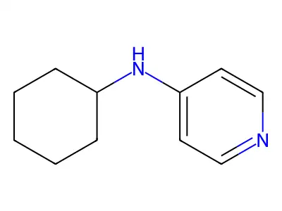 N-cyclohexylpyridin-4-amine structure