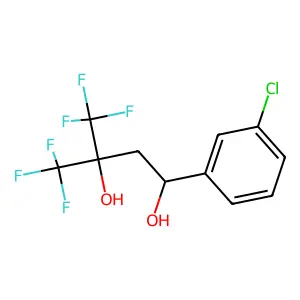 1,3-Butanediol, 1-(m-chlorophenyl)-4,4,4-trifluoro-3-trifluoromethyl- structure