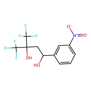 1,3-Butanediol, 1-(m-nitrophenyl)-4,4,4-trifluoro-3-trifluoromethyl- structure