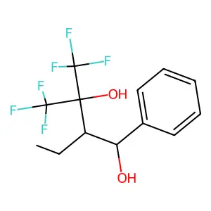 1,3-Butanediol, 2-ethyl-1-phenyl-3-(trifluoromethyl)-4,4,4-trifluoro- structure