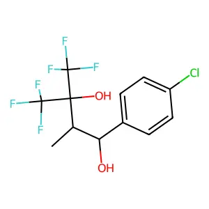1-(4-Chlorophenyl)-4,4,4-trifluoro-2-methyl-3-(trifluoromethyl)butane-1,3-diol structure