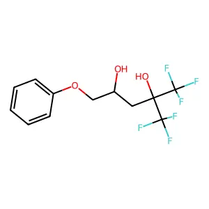 2,4-Pentanediol, 5-phenoxy-1,1,1-trifluoro-2-(trifluoromethyl)- structure