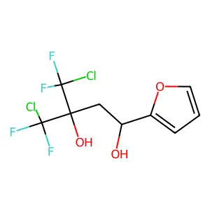 1,3-Butanediol, 4-chloro-3-chlorodifluoromethyl-4,4-difluoro-1-(2-furyl)- structure