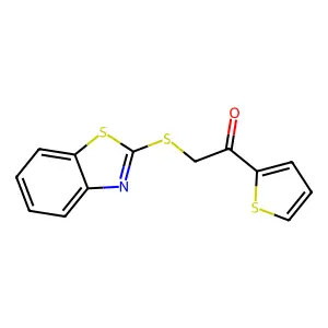 2-(1,3-Benzothiazol-2-ylsulfanyl)-1-thiophen-2-ylethanone structure