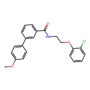 N-[2-(2-chlorophenoxy)ethyl]-3-(4-methoxyphenyl)benzamide structure