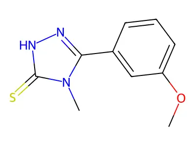 5-(3-methoxyphenyl)-4-methyl-4H-1,2,4-triazole-3-thiol structure