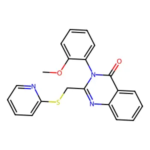 3-(2-Methoxy-phenyl)-2-(pyridin-2-ylsulfanylmethyl)-3H-quinazolin-4-one structure
