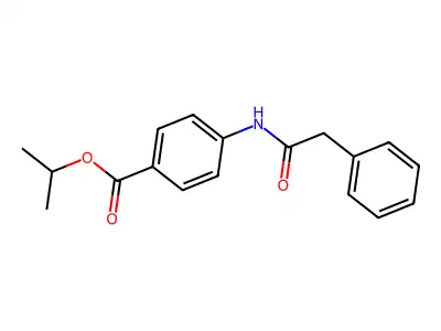 Isopropyl 4-[(phenylacetyl)amino]benzoate structure
