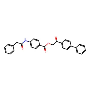 2-(Biphenyl-4-yl)-2-oxoethyl 4-[(phenylacetyl)amino]benzoate structure