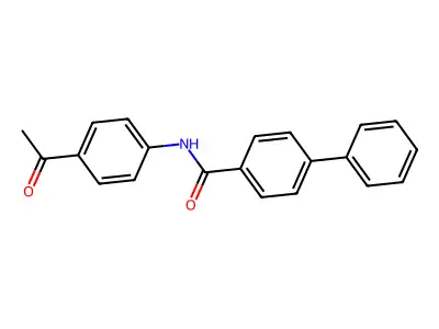 N-(4-acetylphenyl)[1,1'-biphenyl]-4-carboxamide structure