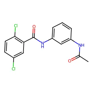 N-[3-(acetylamino)phenyl]-2,5-dichlorobenzamide structure