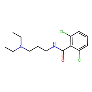 2,6-dichloro-N-[3-(diethylamino)propyl]benzamide structure