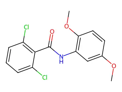 2,6-dichloro-N-(2,5-dimethoxyphenyl)benzamide structure