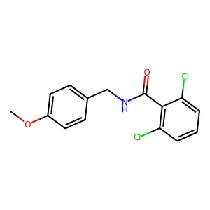 2,6-dichloro-N-(4-methoxybenzyl)benzamide structure