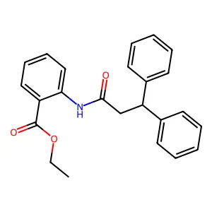 Ethyl 2-(3,3-diphenylpropanoylamino)benzoate structure