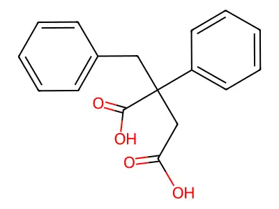 2-Benzyl-2-phenylsuccinic acid structure