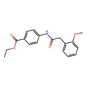 Ethyl 4-{[(2-methoxyphenyl)acetyl]amino}benzoate structure