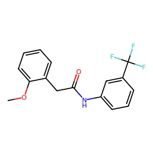 2-(2-methoxyphenyl)-N-[3-(trifluoromethyl)phenyl]acetamide structure