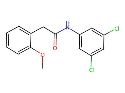 N-(3,5-dichlorophenyl)-2-(2-methoxyphenyl)acetamide structure