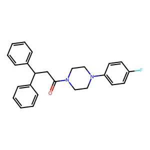 1-[4-(4-Fluorophenyl)piperazin-1-yl]-3,3-diphenylpropan-1-one structure