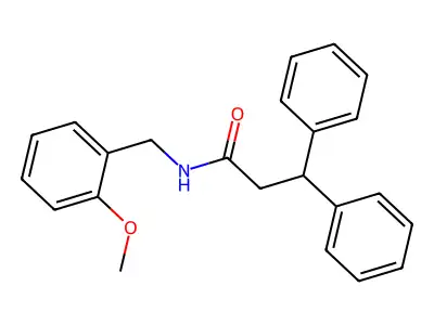 N-[(2-methoxyphenyl)methyl]-3,3-diphenylpropanamide structure
