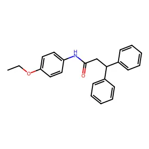 N-(4-ethoxyphenyl)-3,3-diphenylpropanamide structure